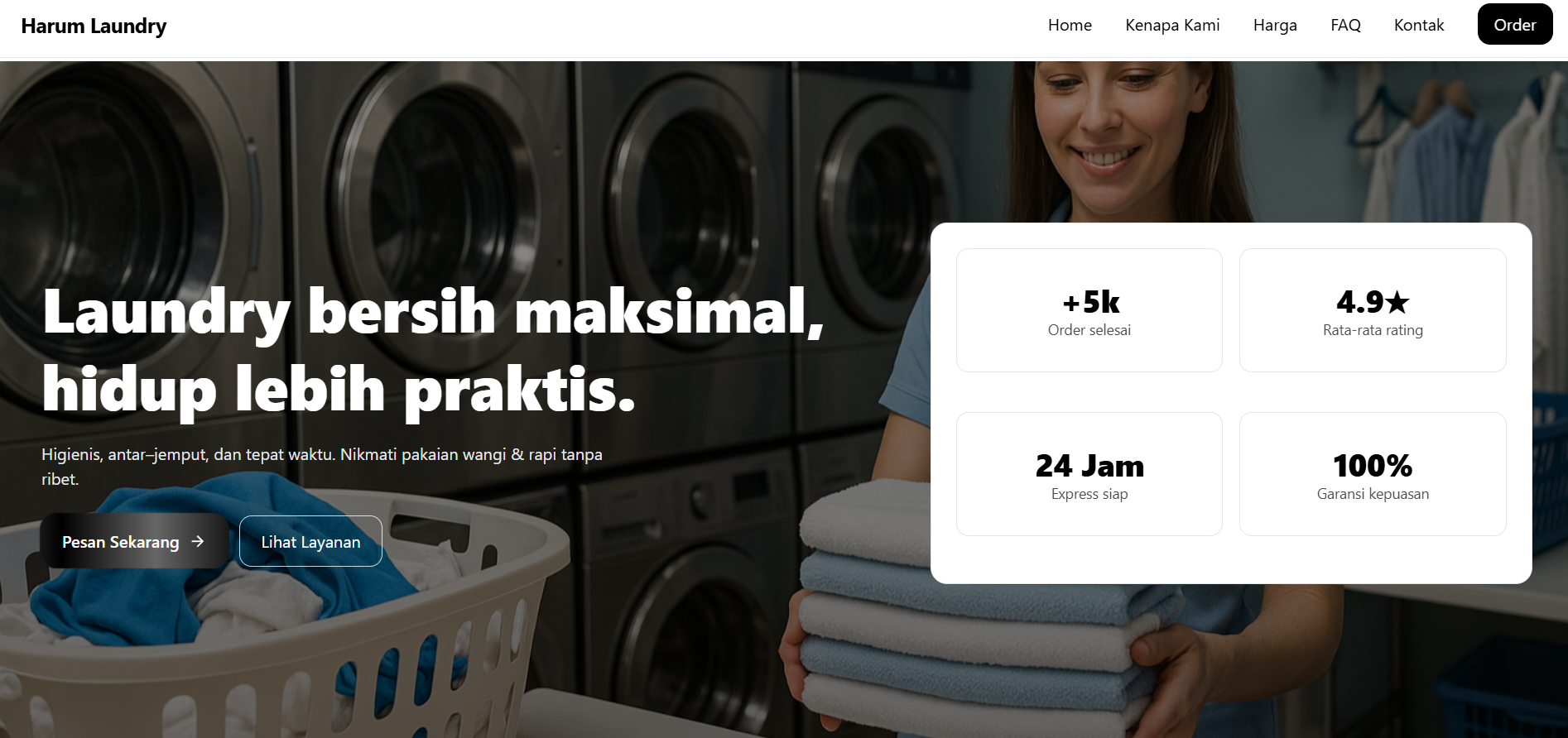 Preview Landing Page & Company Profile